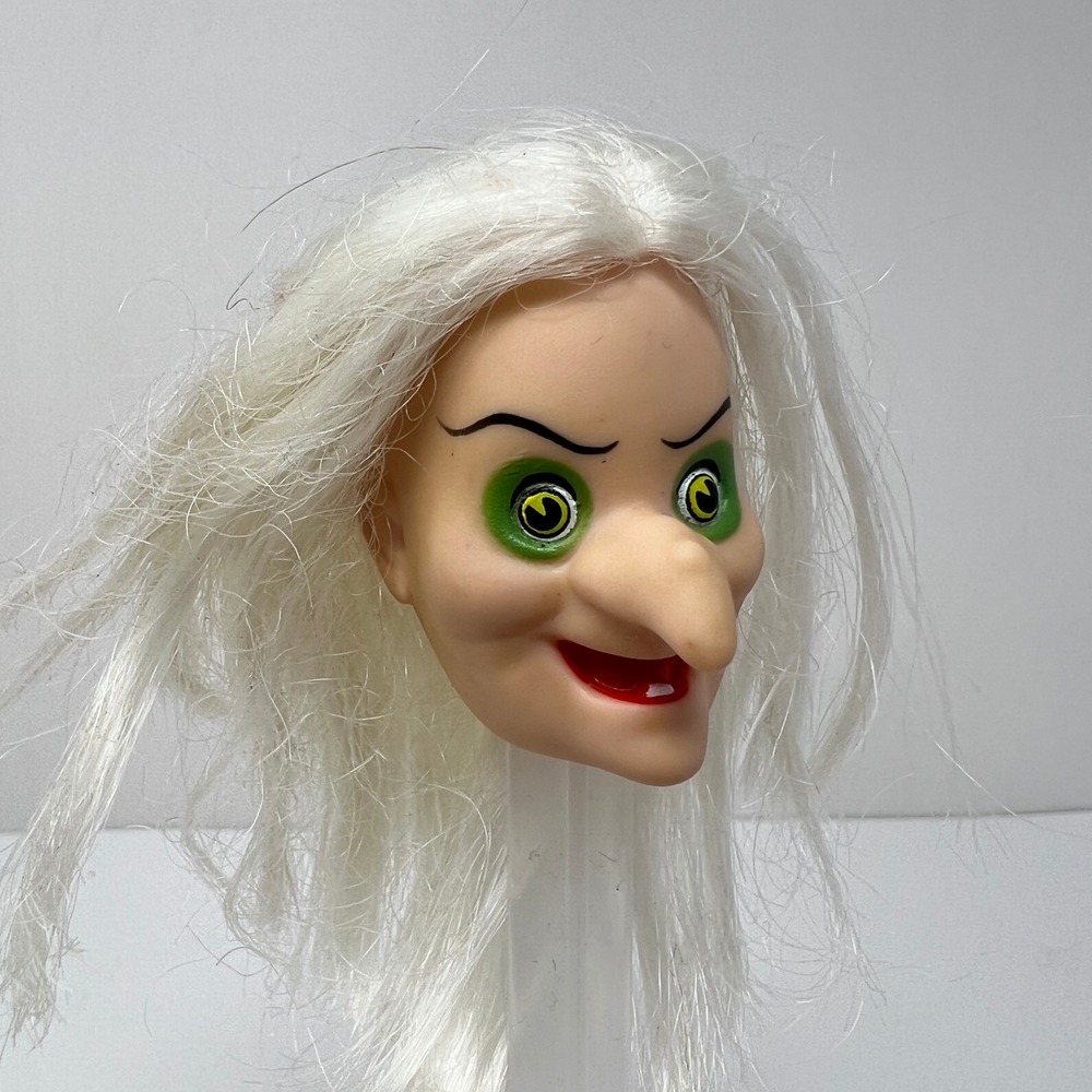 Vintage Bikin Disney Snow White Old Hag Witch Doll Head 1980s Replacement Part - Picture 12 of 13